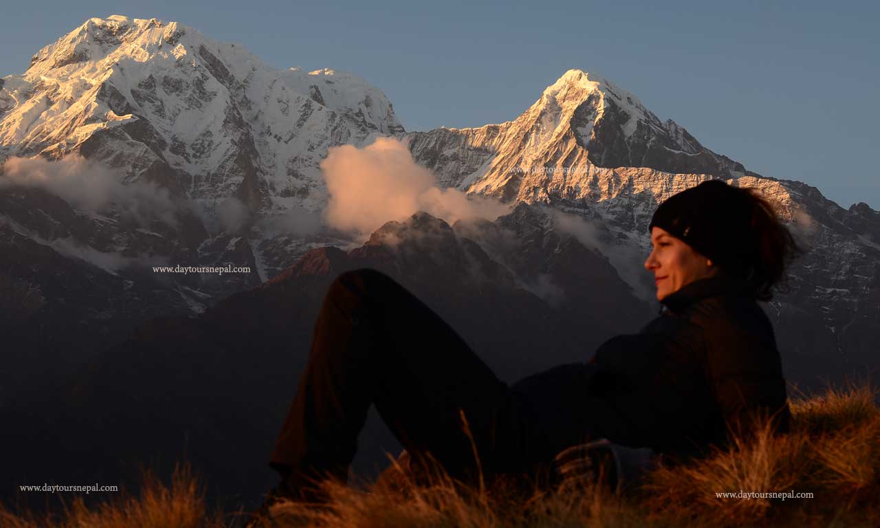 view from badal danda mardi himal trekking itinerary