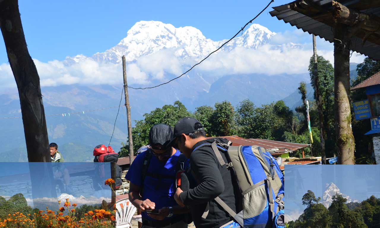 view from pitam deurali mardi himal trekking