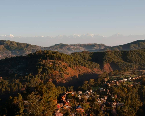 Mountain View From Balthali Village